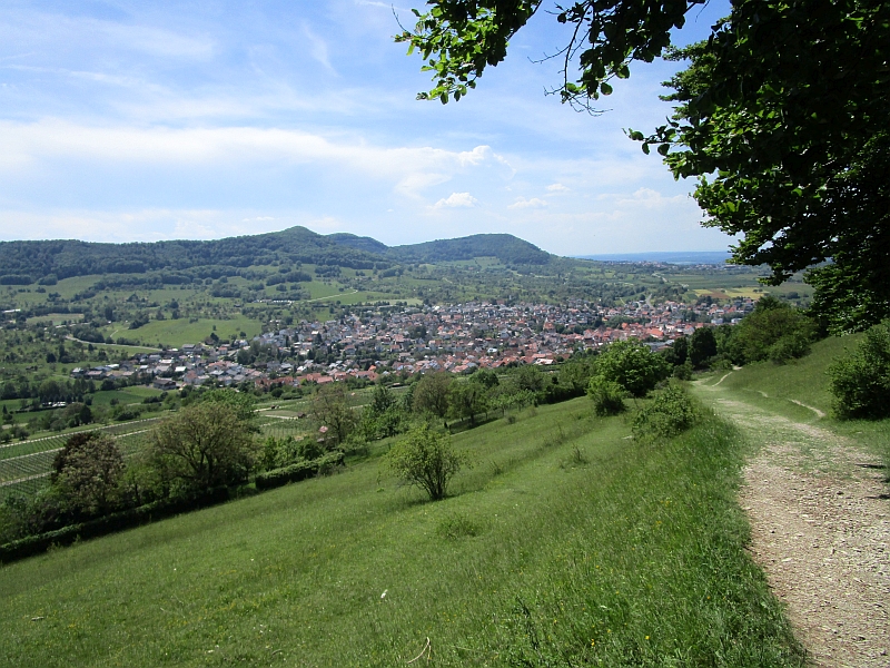 Fußweg von der Burg Hohenneuffen in den Ort