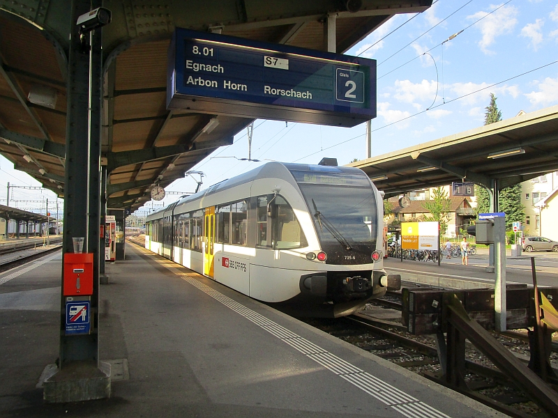 Thurbo-GTW als S 7 von Romanshorn nach Rorschach