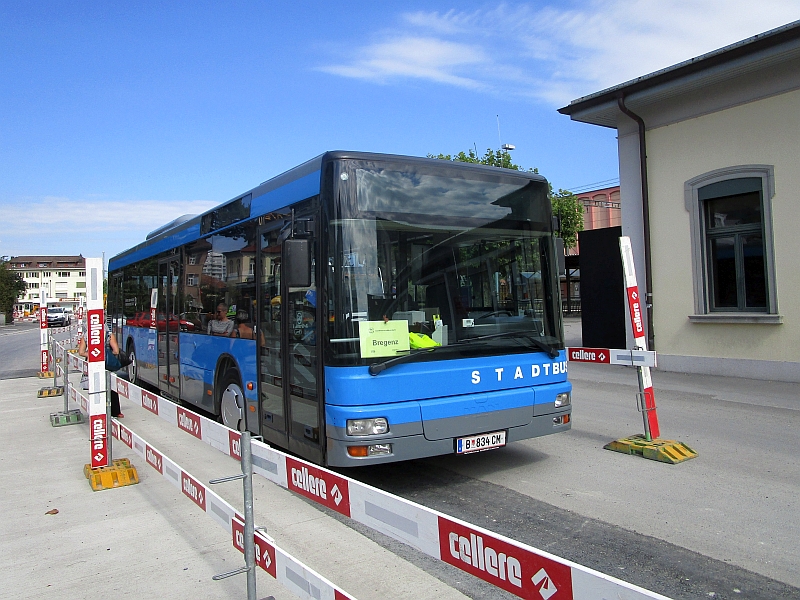 Bus des Schienenersatzverkehrs von St. Margrethen nach Bregenz