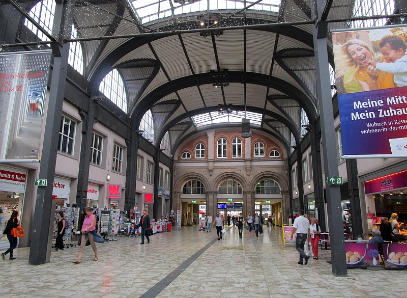 Empfangshalle im Hauptbahnhof Kassel