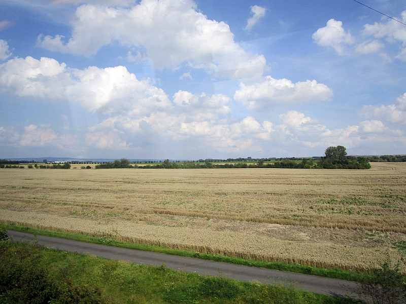 Fahrt durch das Thüringer Becken