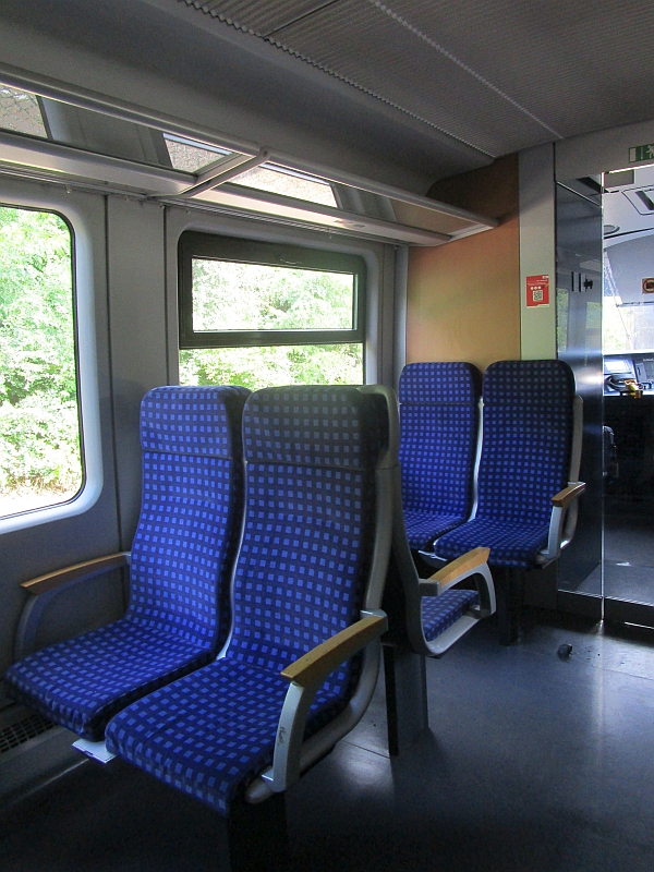 Innenraum des Desiro-Triebzugs