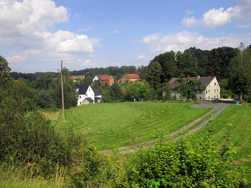 Blick aus dem Zugfenster bei Ubocze