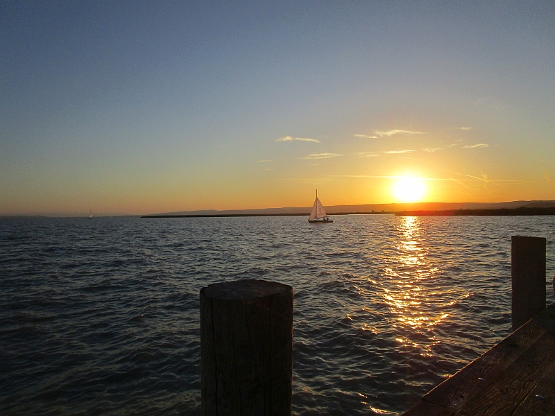 Sonnenuntergang am Neusiedler See