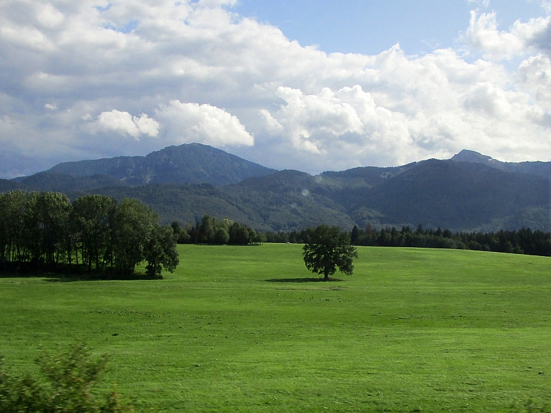 Fahrt durch den Chiemgau