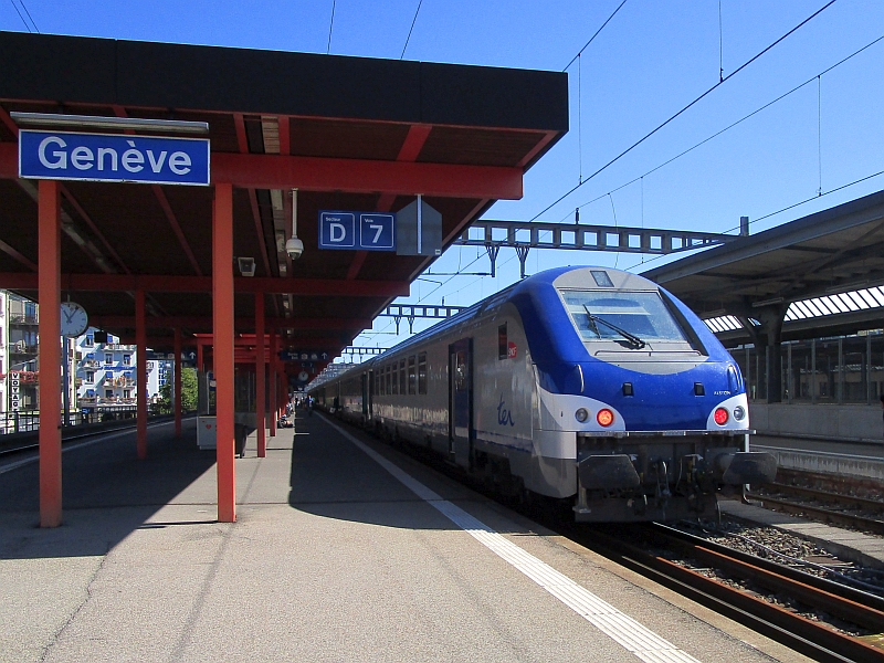 Französischer TER-Zug von Genf nach Lyon