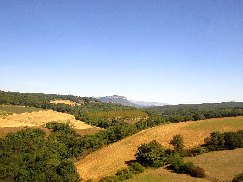 Blick auf den Gebirgsstock Vercors in den französischen Alpen