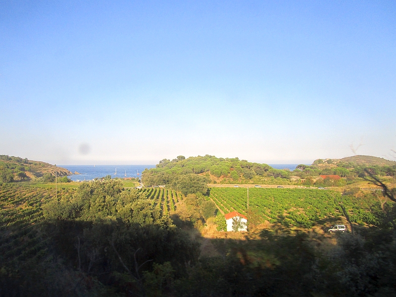 Fahrt an der Côte Vermeille