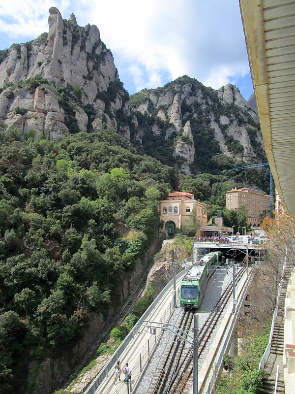 Bergstation der Cremallera de Montserrat am Kloster Montserrat