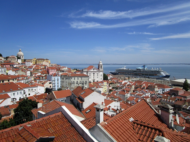 Stadtteil Alfama mit der Kirche Igreja de Santo Estêvão