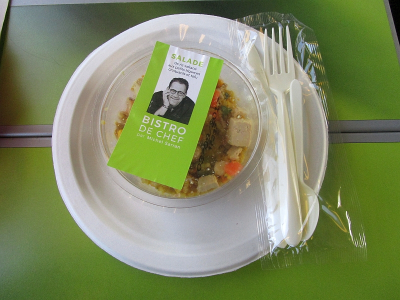 Salat aus der Bordgastronomie des TGV