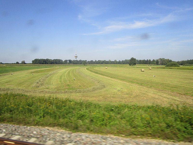 Blick aus dem Zugfenster in der Ortenau