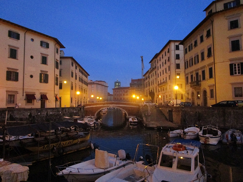 Kanäle im Stadtviertel Venezia Nuova in Livorno