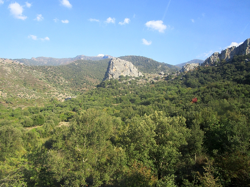 Fahrt durch das Hochgebirge von Korsika