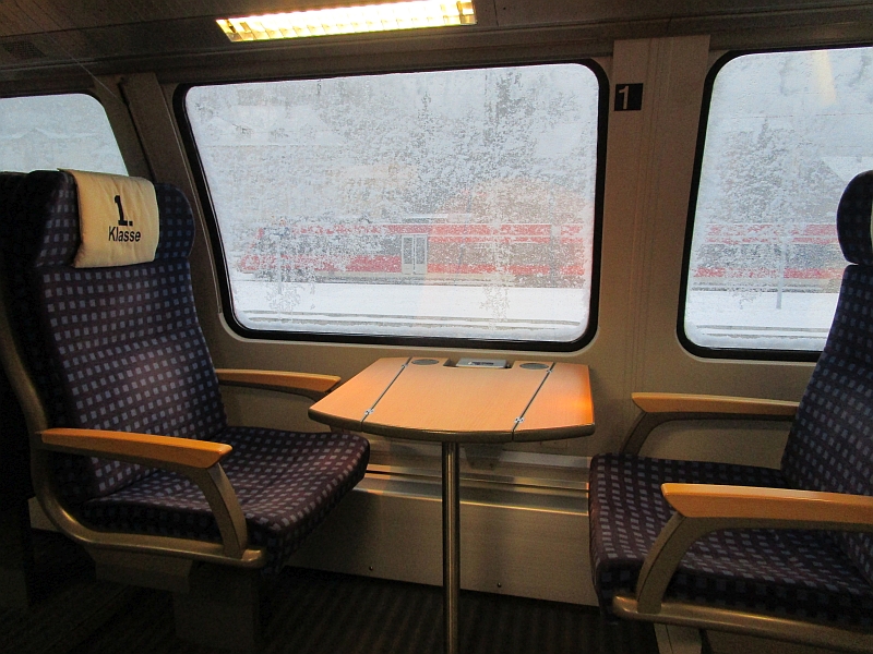 Erste Klasse im Oberdeck des Franken-Thüringen-Express