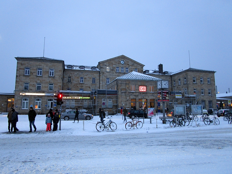 Bahnhof Bamberg im Winter