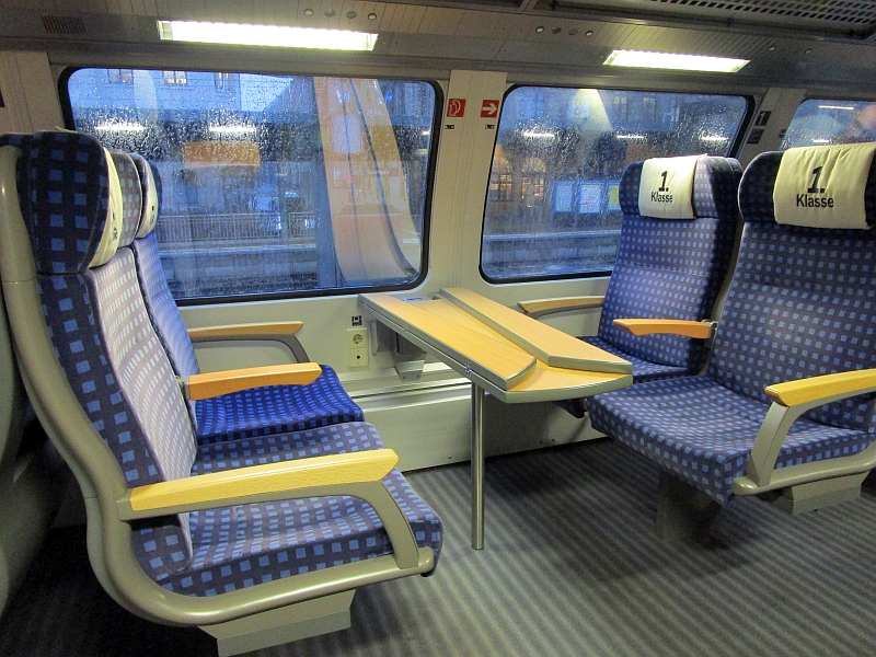 Erste Klasse im Oberdeck des Franken-Thüringen-Express