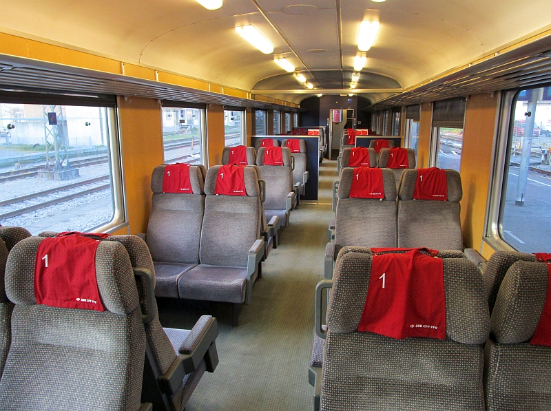 Erste Klasse im SBB-Ersatzzug