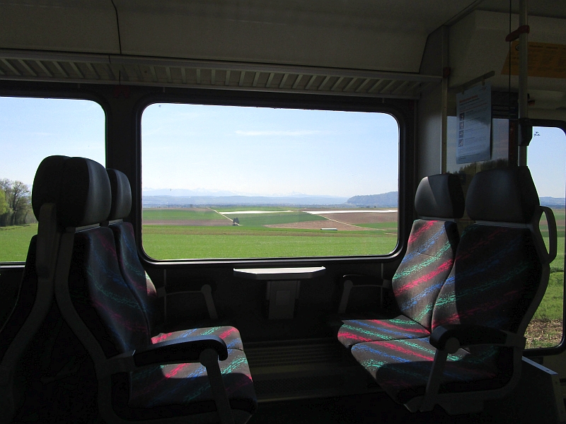 Blick aus dem Zug auf das Große Moos