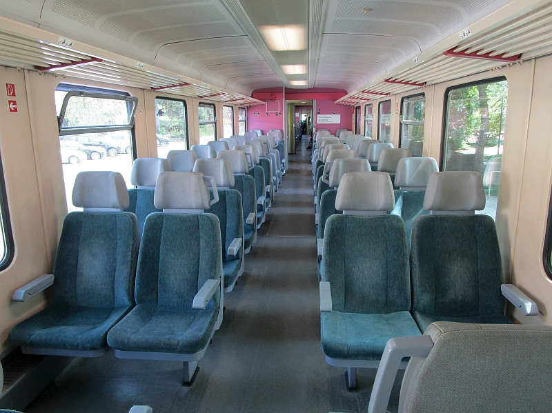 Innenbild Dieseltriebzug der Baureihe 628