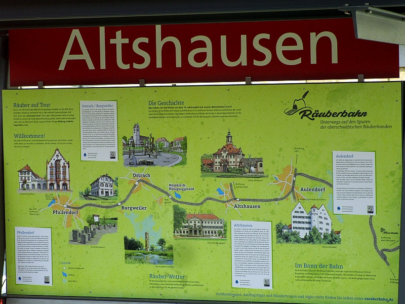 Streckenkarte der Räuberbahn