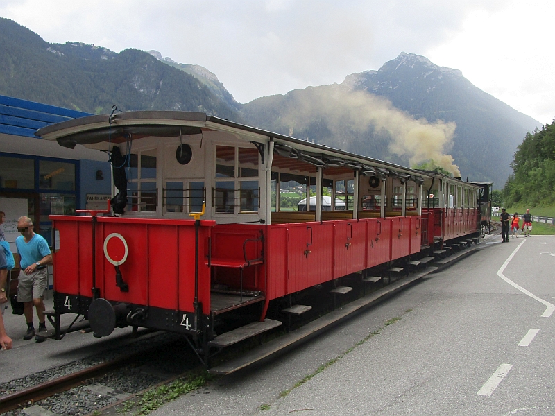 Historische Wagen der Achenseebahn