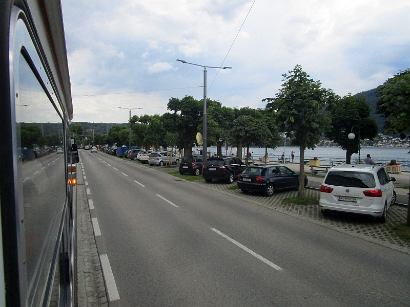 Streckenführung der Straßenbahn an der Seepromenade