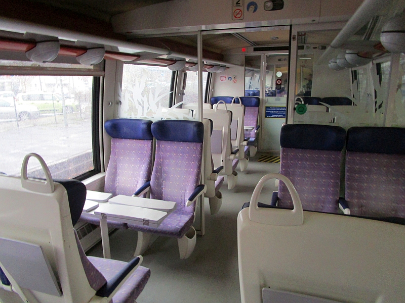 Innenbild Dieseltriebwagen der Reihe SNCF X 76500