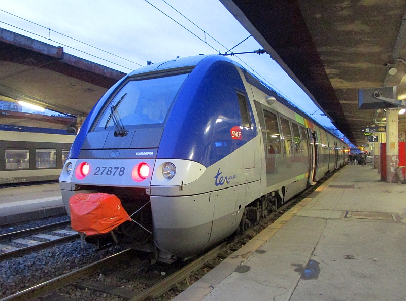 Elektrotriebzug der Reihe SNCF Z 27500 zur Fahrt von Belfort nach Mulhouse