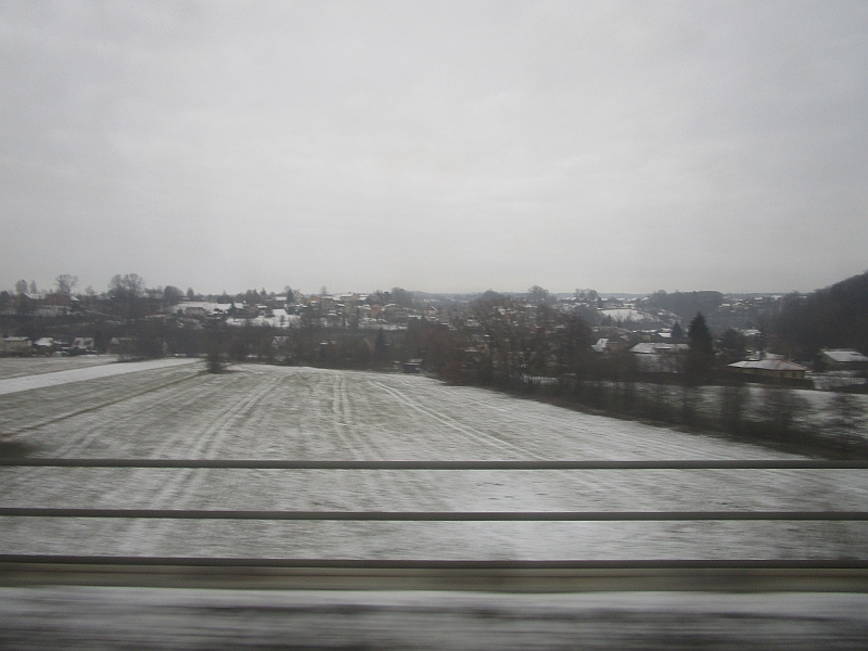Fahrt zwischen Pardubice und Brünn/Brno