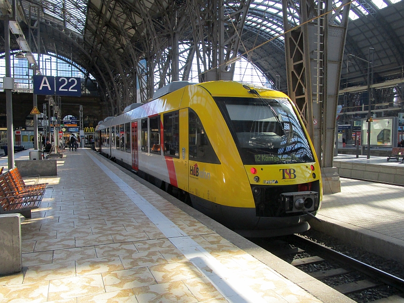 LINT-Triebzug der HLB im Hauptbahnhof Frankfurt