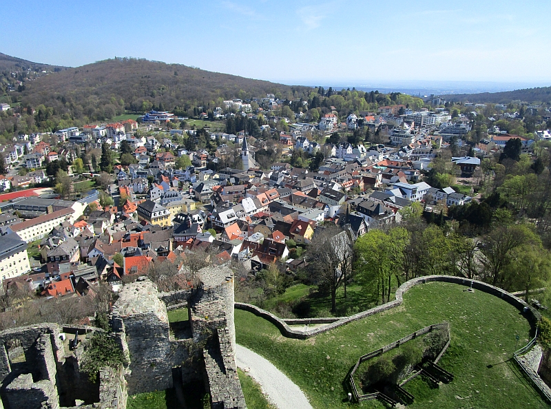 Zentrum von Königstein mit der Kirche Sankt Marien