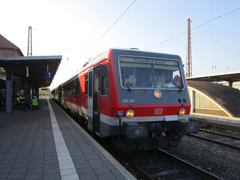Dieseltriebzüge der Baureihe 628 als Sonderzug nach Bouzonville