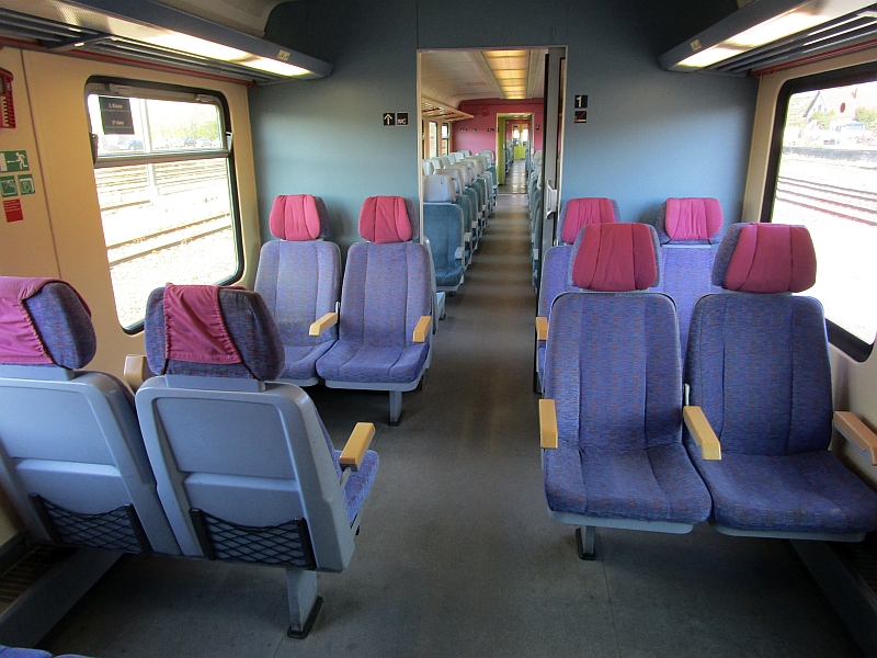 Innenraum Dieseltriebzug der Baureihe 628