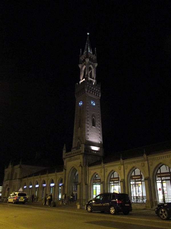 Bahnhof Konstanz bei Nacht