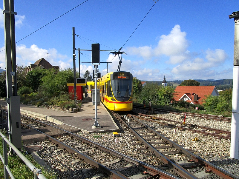 Tango-Tram in der Wendeschleife Rodersdorf