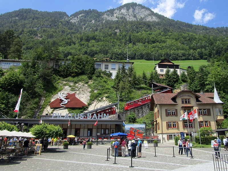 Talstation der Pilatusbahn in Alpnachstad