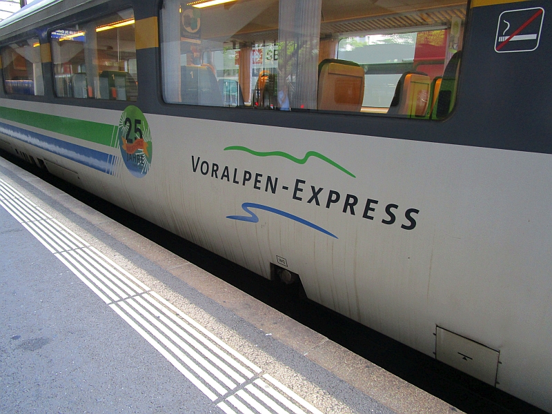 Schriftzug Voralpen-Express