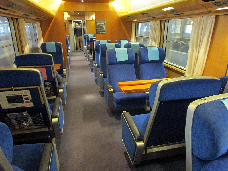 Erste Klasse im InterCity Stockholm-Åre