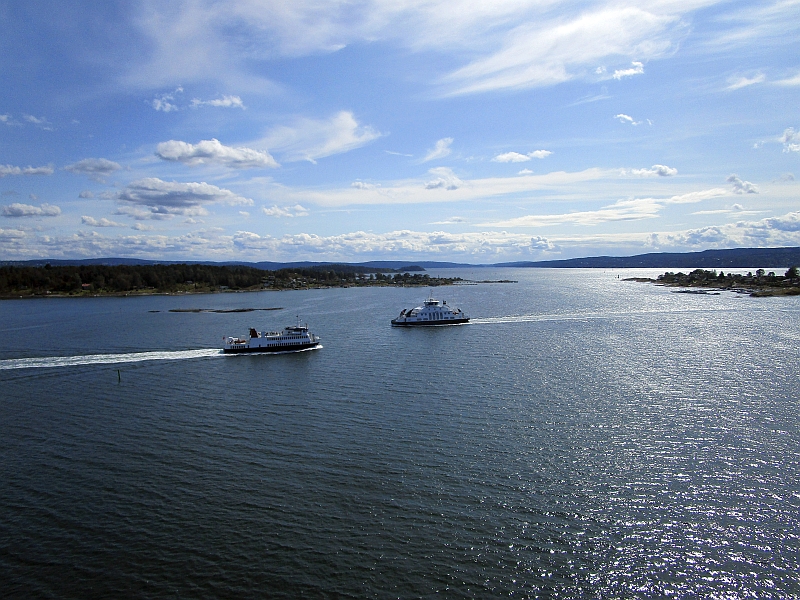 Fähren auf dem Oslofjord