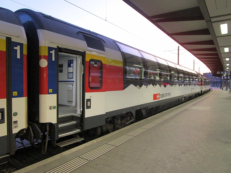 Panoramawagen der SBB im Intercity von Basel nach Zürich