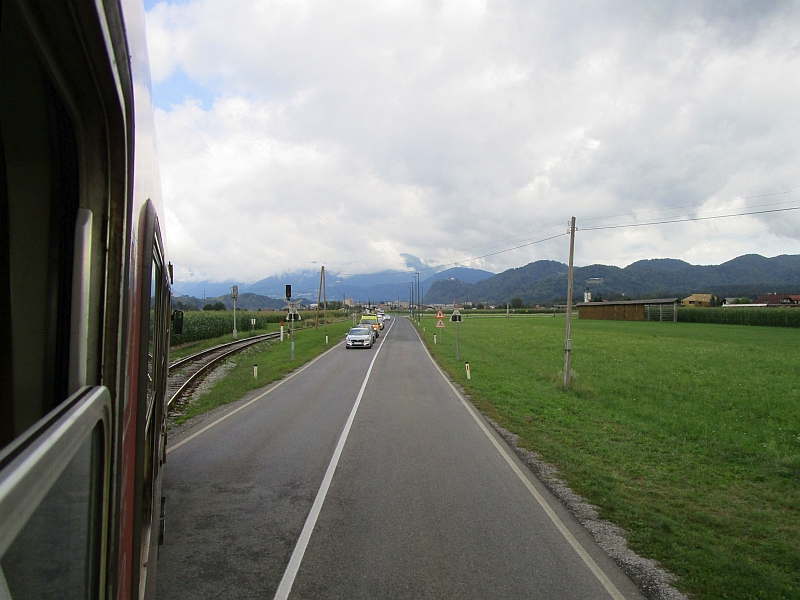 Fahrt auf der Steinerbahn von Ljubljana nach Kamnik
