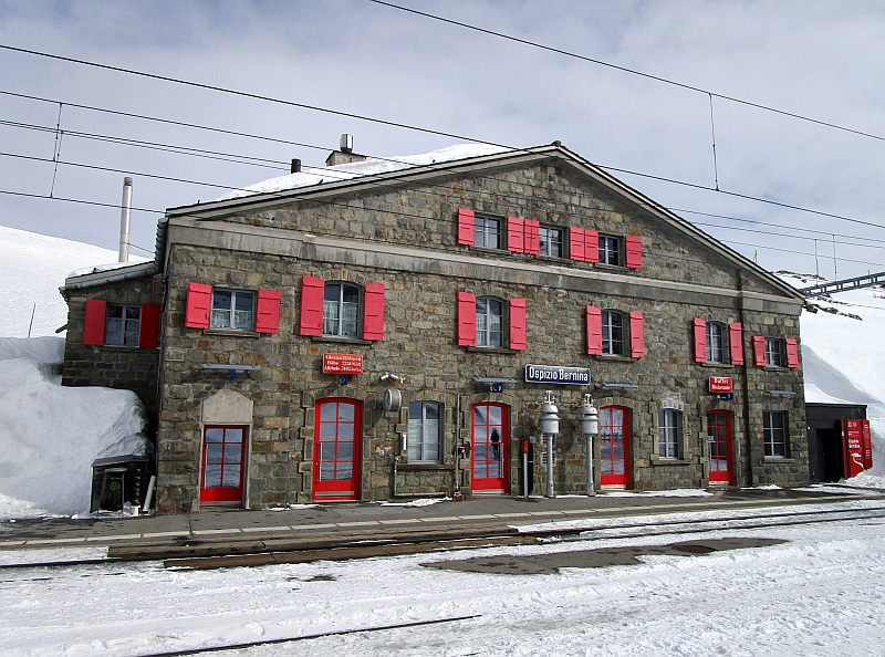 Bahnhofsgebäude von Ospizio Bernina