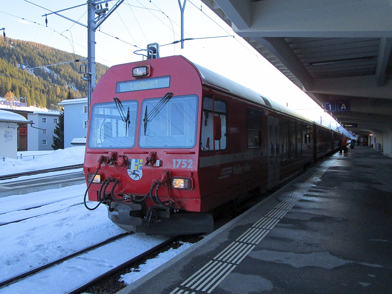 Steuerwagen am Zug von Davos nach Landquart