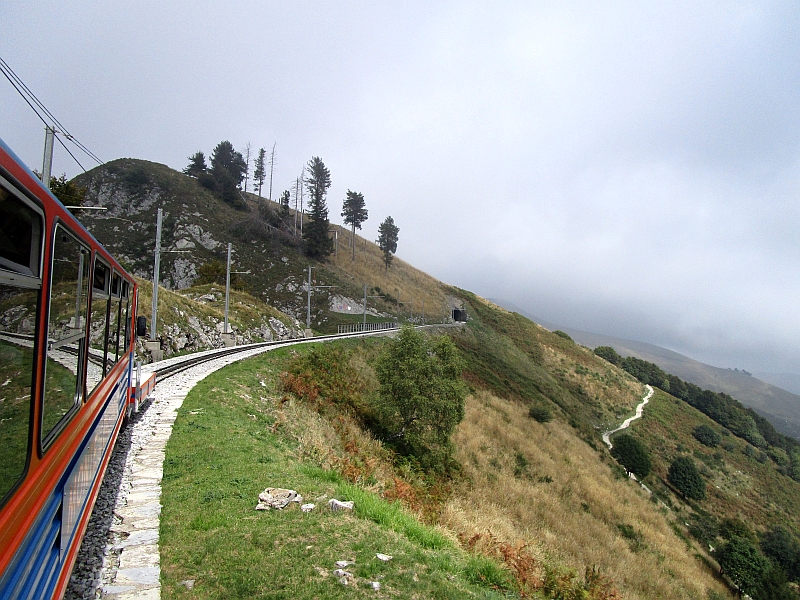 Bergfahrt mit der Monte-Generoso-Bahn