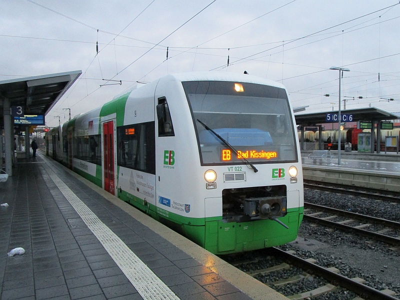 Regioshuttle-Dieseltriebzüge der Erfurter Bahn in Schweinfurt