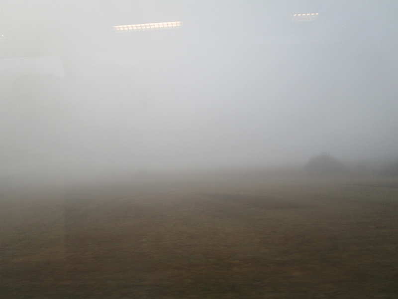 Fahrt durch den Nebel am Bodensee