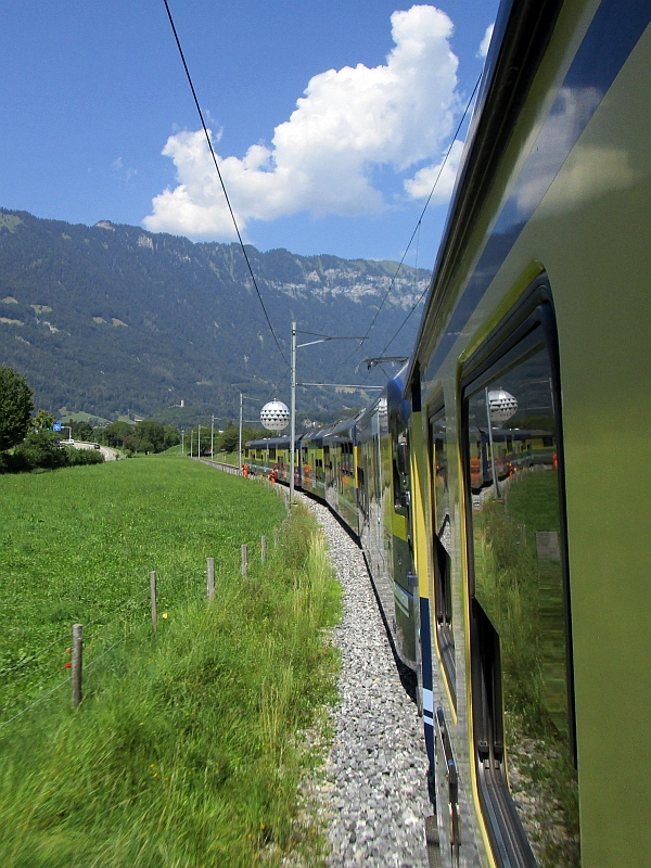 Fahrt zwischen Wilderswil und Interlaken