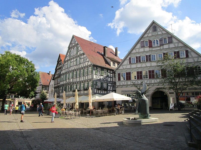 Fachwerkhäuser in der Altstadt von Schorndorf