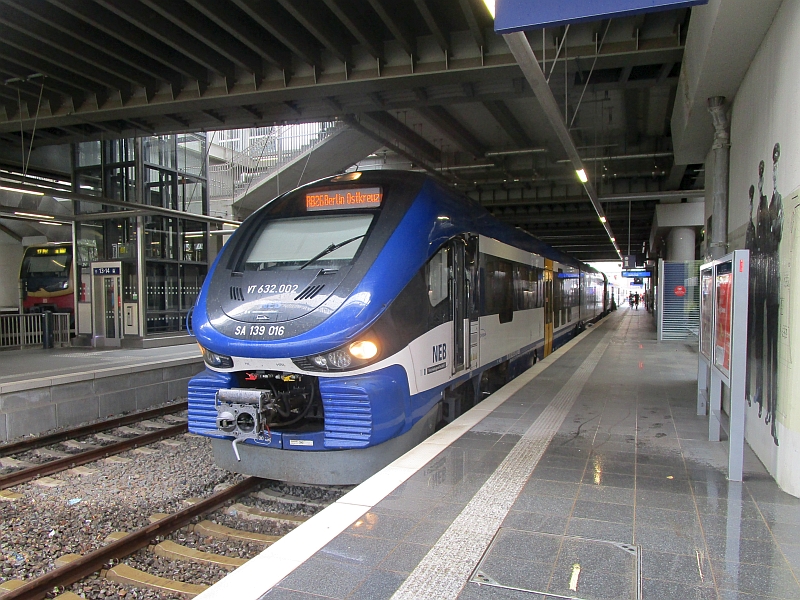 Pesa-Link-Dieseltriebzug der NEB im Bahnhof Berlin Ostkreuz